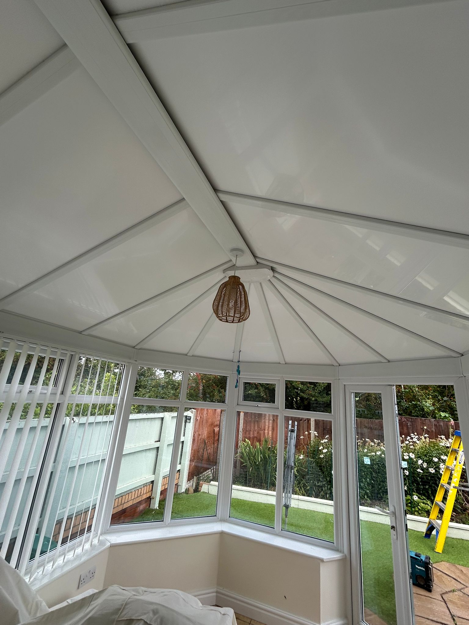 Conservatory roof insulation project