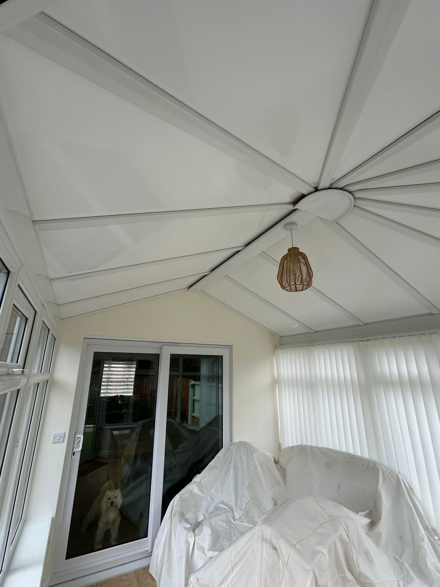 Conservatory roof insulation project